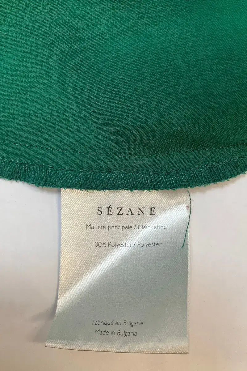 Robe Sézane Vert en Synthétique