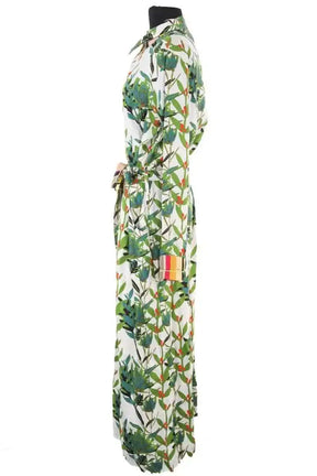 Robe AML Paris Vert en Soie