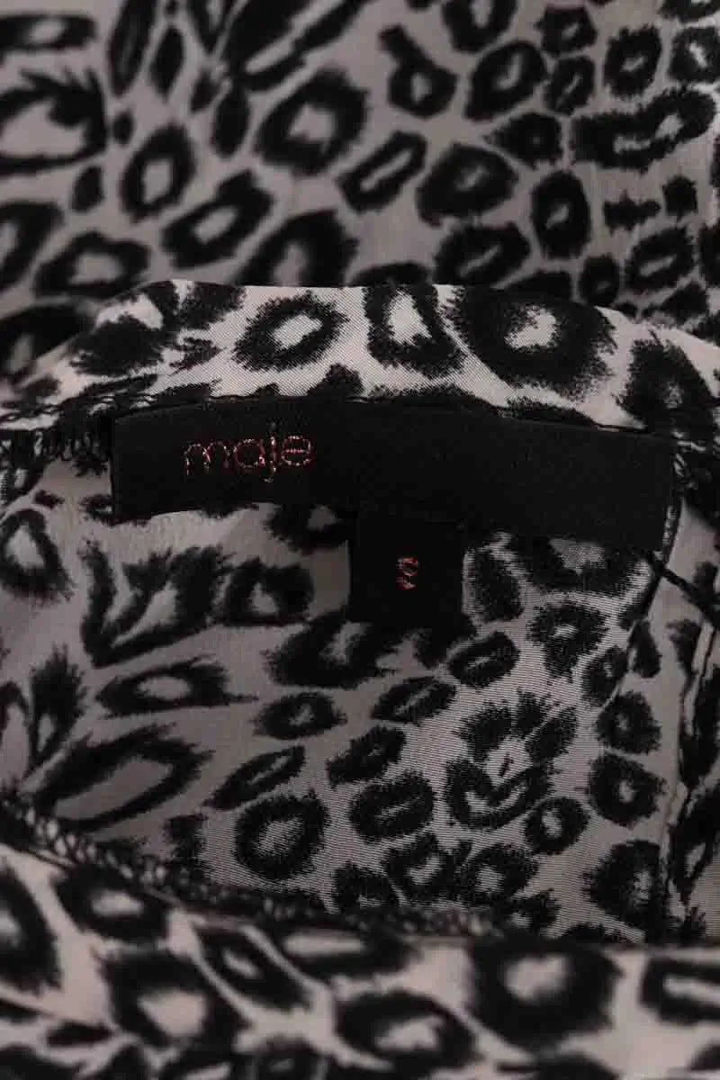 Blouse Maje Blanc en Soie