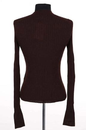 Pull Soeur Marron en Laine