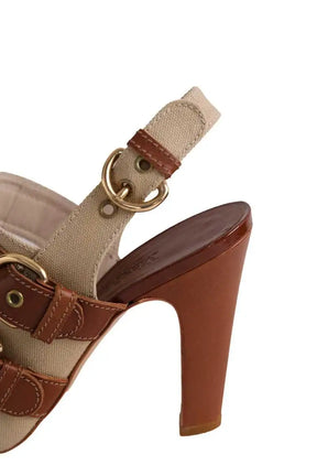 Talons Max Mara Beige en Cuir