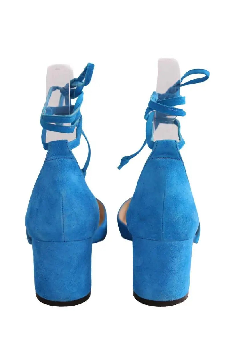 Talons Tila March Bleu en Daim