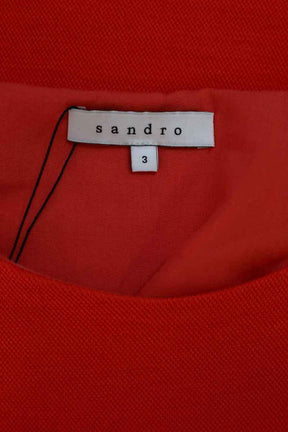 Mi-longueur Sandro  Rouge