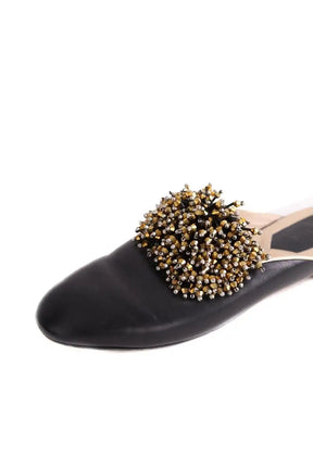 Mules Elie Saab Noir en Cuir