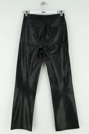 Pantalon droit Agolde Noir en Synthétique
