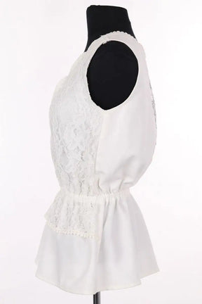 Top sans manche Saaj Blanc en Synthétique
