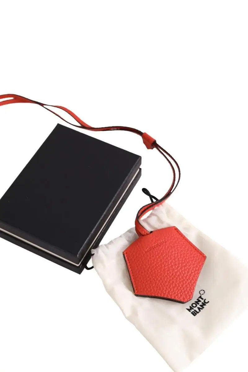 Porte-Clé Montblanc Rouge en Cuir