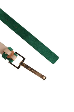 Ceinture Hugo Boss Vert en Daim