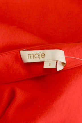 Top sans manche Maje Rouge en Synthétique