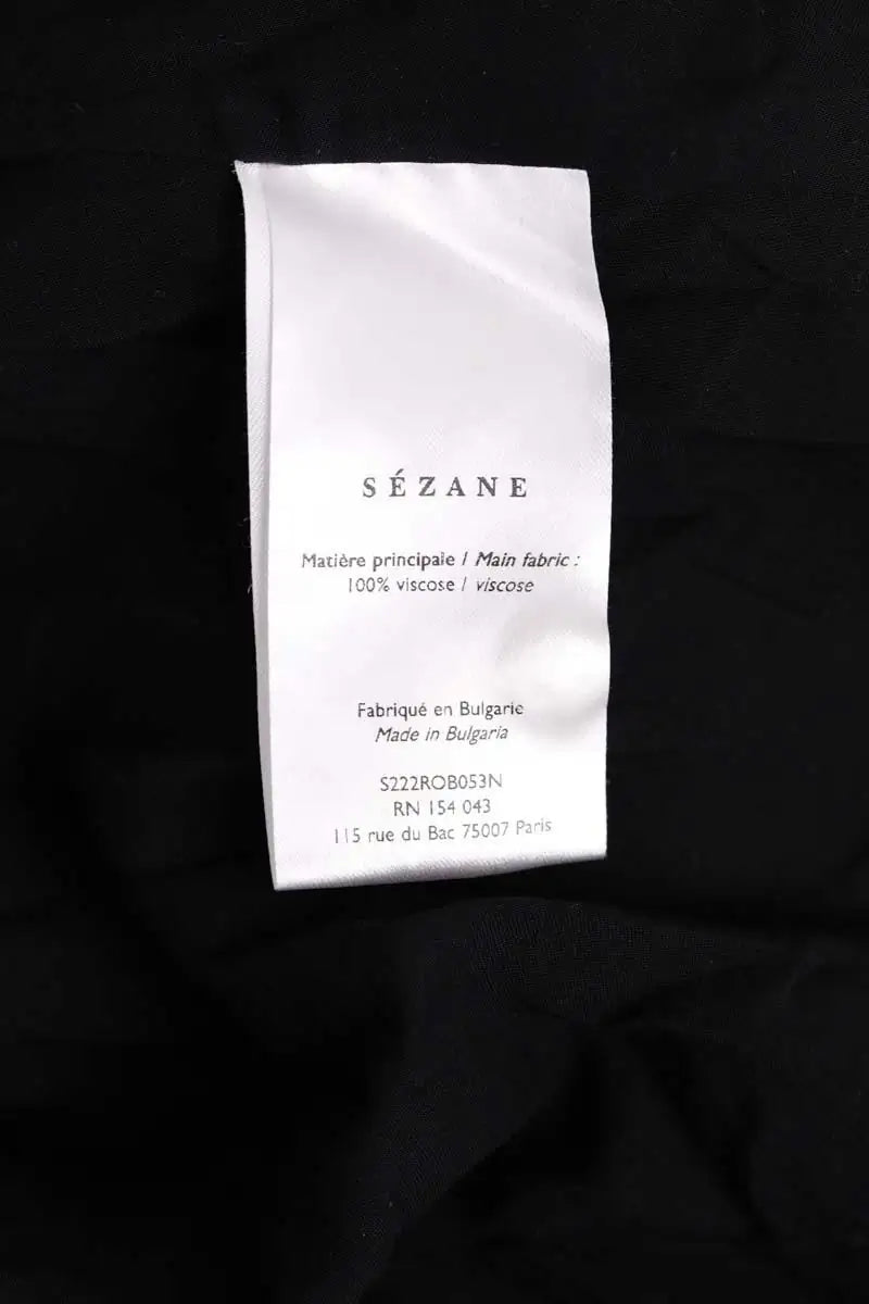 Robe Sézane Noir en Viscose