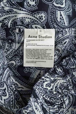 Droit Acne Studios  Bleu