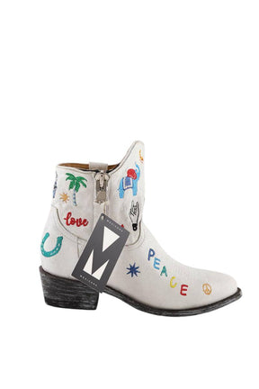 Boots western Mexicana  Blanc