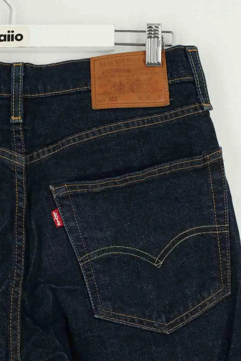 Jean droit Levi's 502 Marine en Coton