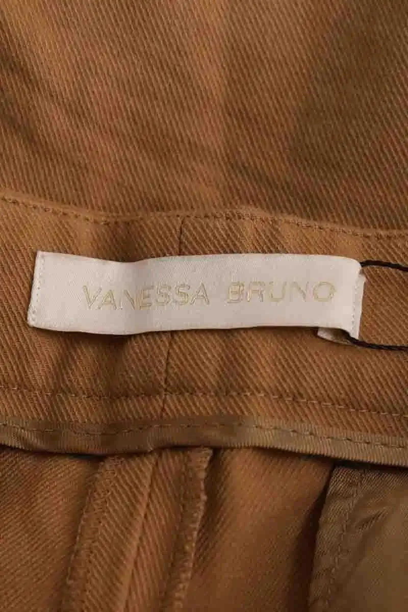 Mini short Vanessa Bruno Camel en Coton