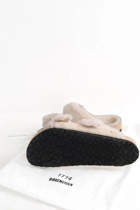 Mules Birkenstock Beige en Cuir