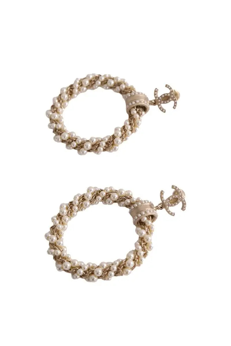 Boucles d'oreilles Chanel Doré en Acier