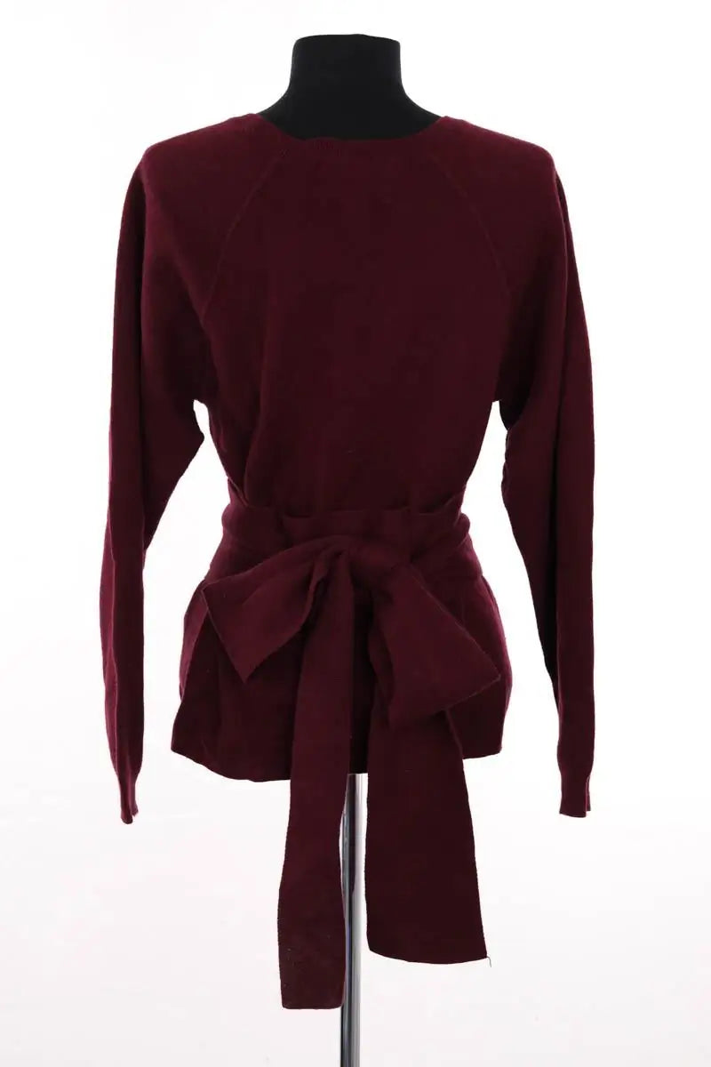 Pull Ba&Sh Bordeaux en Coton