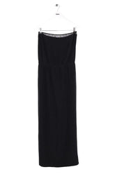 Robe Maje Noir en Soie, taille M - Seconde Main