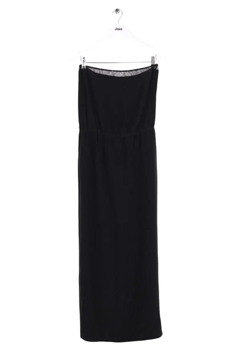 Robe Maje Noir en Soie, taille M - Seconde Main