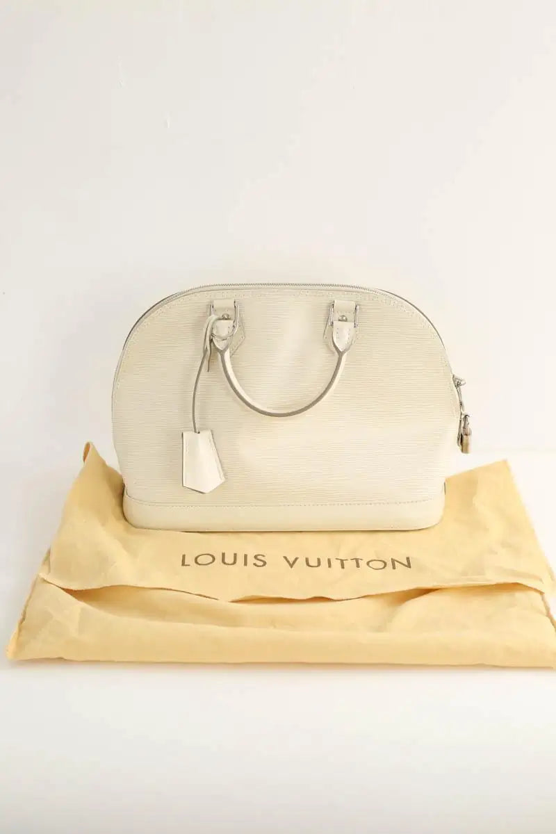 Sac à main Louis Vuitton Alma Ecru