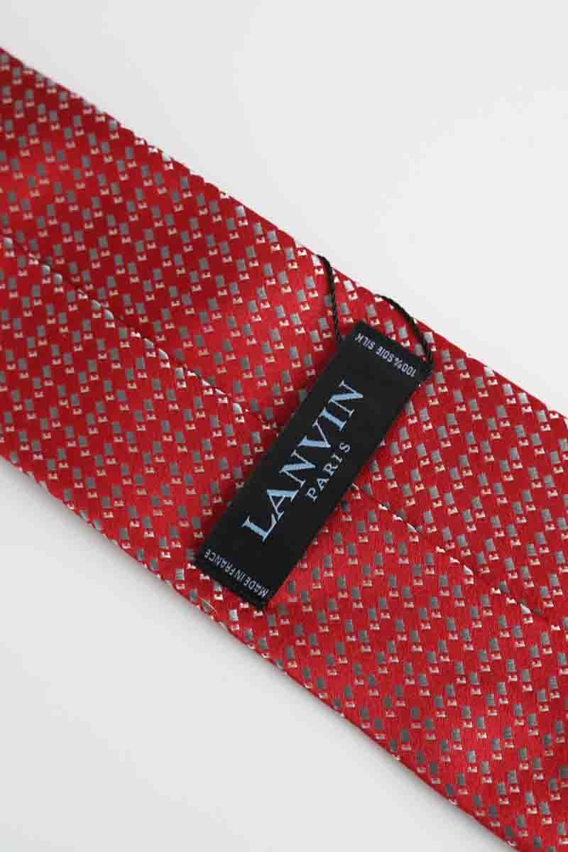 Cravate Lanvin  Rouge