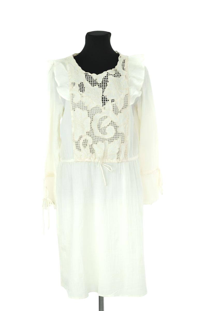 Mi-longueur Antik Batik  Ecru