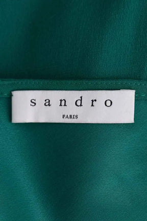 Robe Sandro Vert en Viscose
