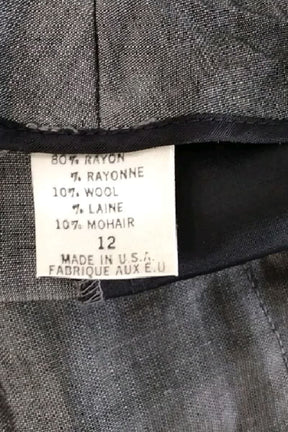Pantalon droit Elie Tahari  Gris