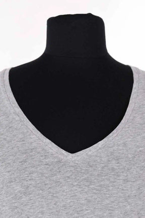 T-shirt Majestic Filatures Gris en Coton