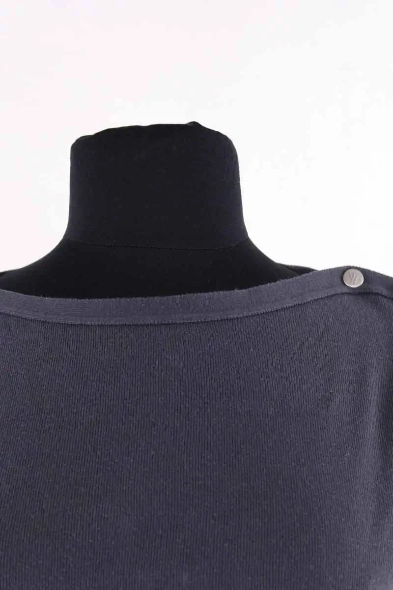 Top Agnès B. Gris en Coton
