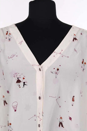 Blouse Des Petits Hauts Beige en Synthétique