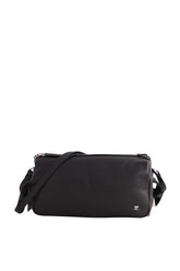 Sac porté épaule Courrèges Three Sixty Medium Noir en Cuir - Seconde Main