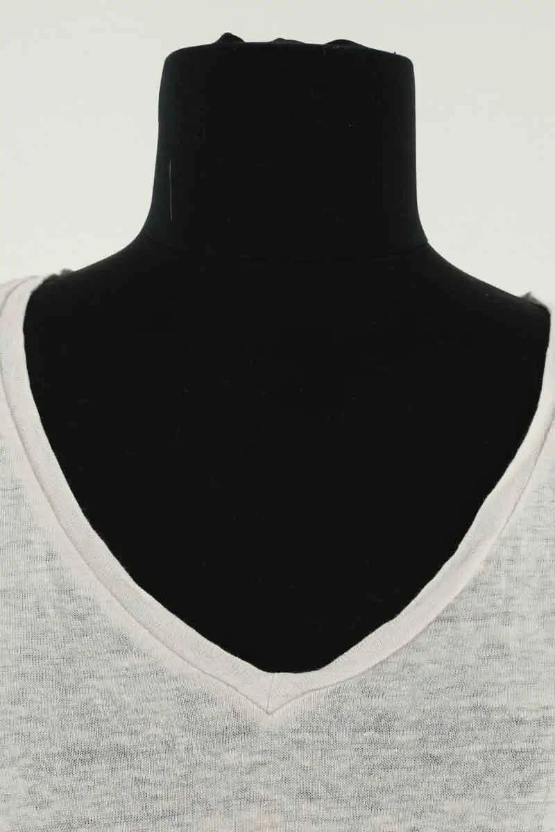 T-shirt Notshy Blanc en Lin