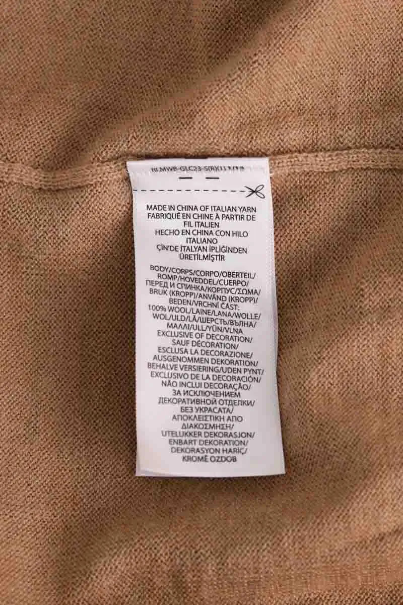 Cardigan Ralph Lauren Camel en Laine
