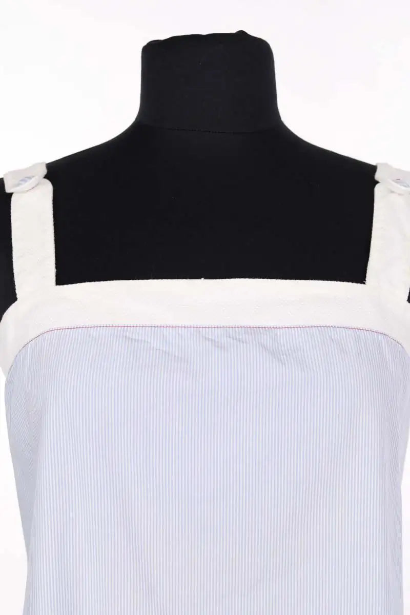 Top sans manche Ines de la Fressange Bleu en Coton