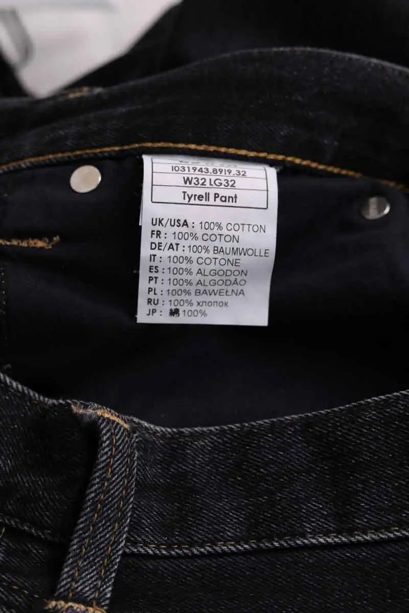 Jean droit Other Brand Noir en Coton