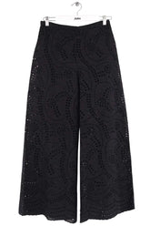 Pantalon Tara Jarmon Noir en Coton, taille L - Seconde Main