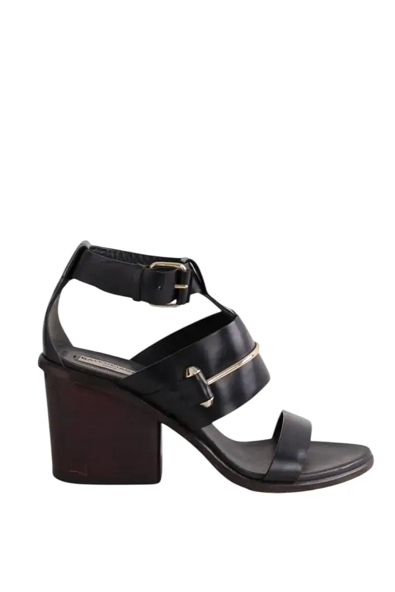 Talons Balenciaga Noir en Cuir, taille 36 - Seconde Main