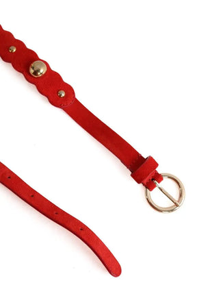 Ceinture en cuir Sandro Rouge en Cuir
