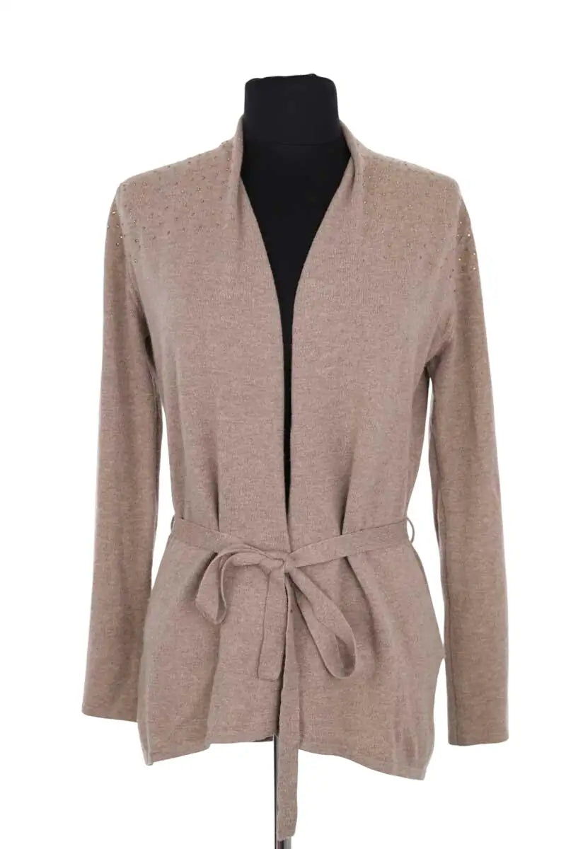 Cardigan Max & Moi Marron en Laine, taille M - Seconde Main