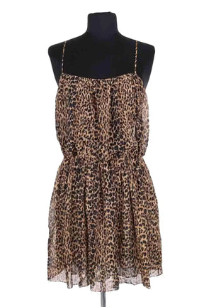 Robe Saint Laurent Marron en Soie, taille S - Seconde Main