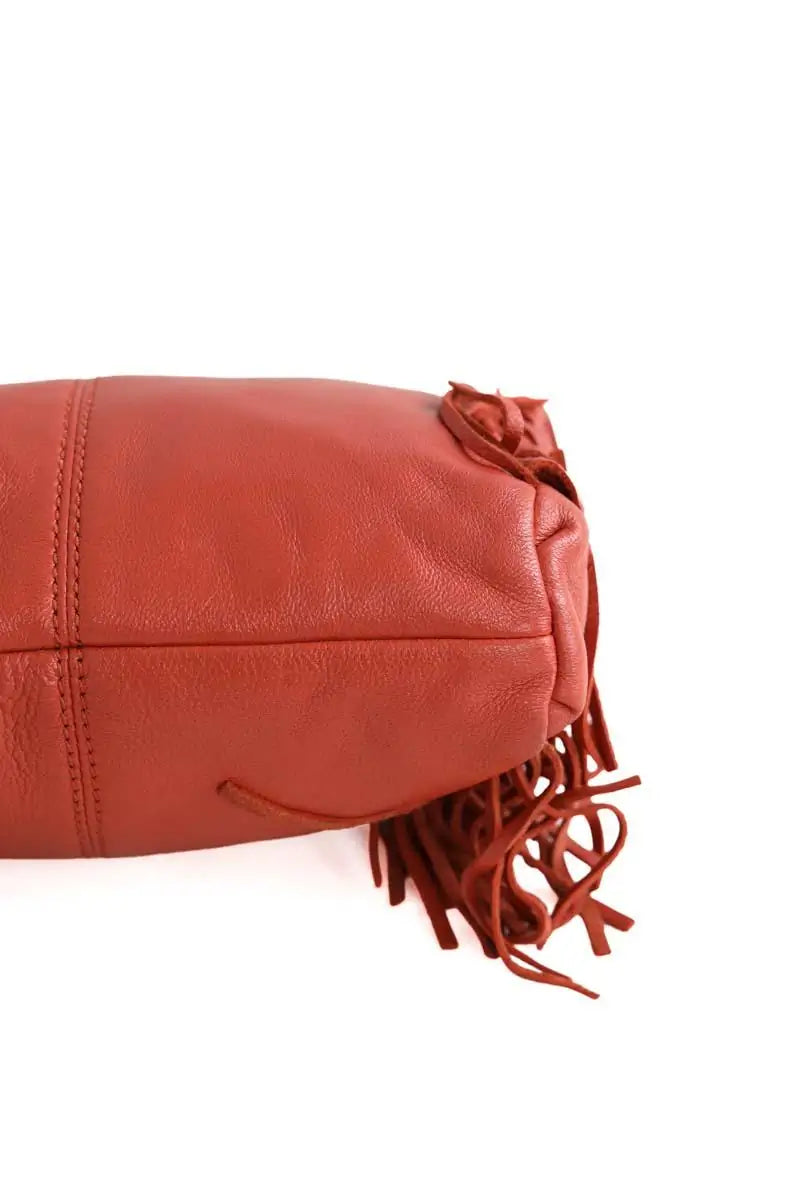 Sac à bandoulière Maje Rouge en Cuir