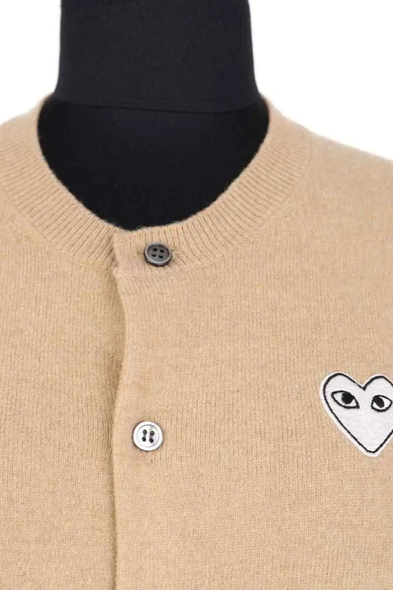 Cardigan Comme Des Garçons Beige en Laine