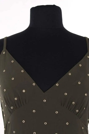 Robe Michael Kors Kaki en Synthétique