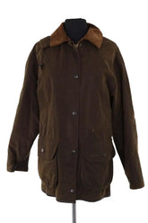 Manteau Barbour Kaki en Daim, taille M - Seconde Main