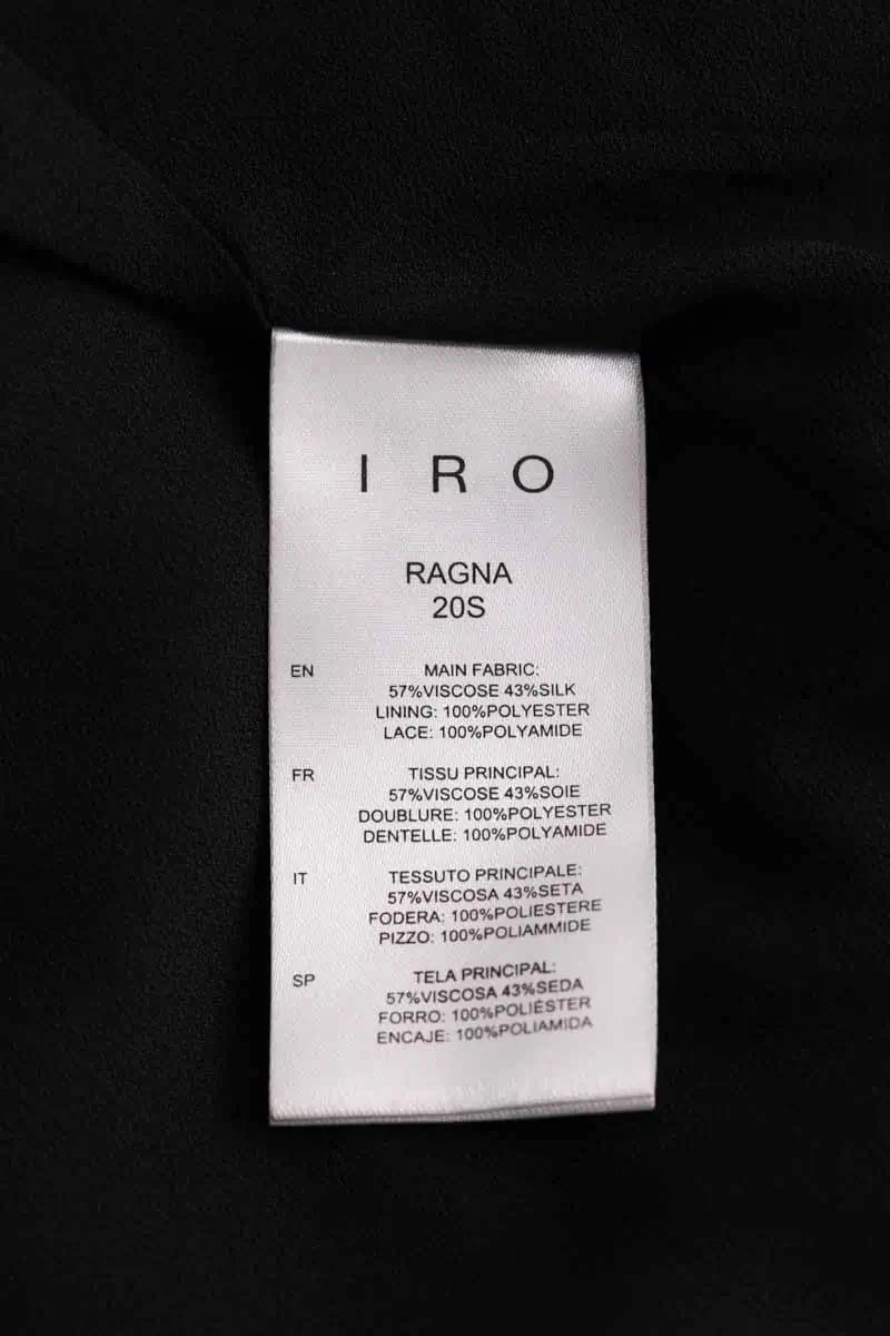 Robe Iro Ragna Noir en Viscose