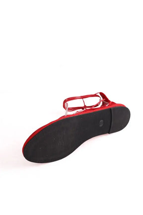 Ballerines Ilio Smeraldo Rouge en Velours