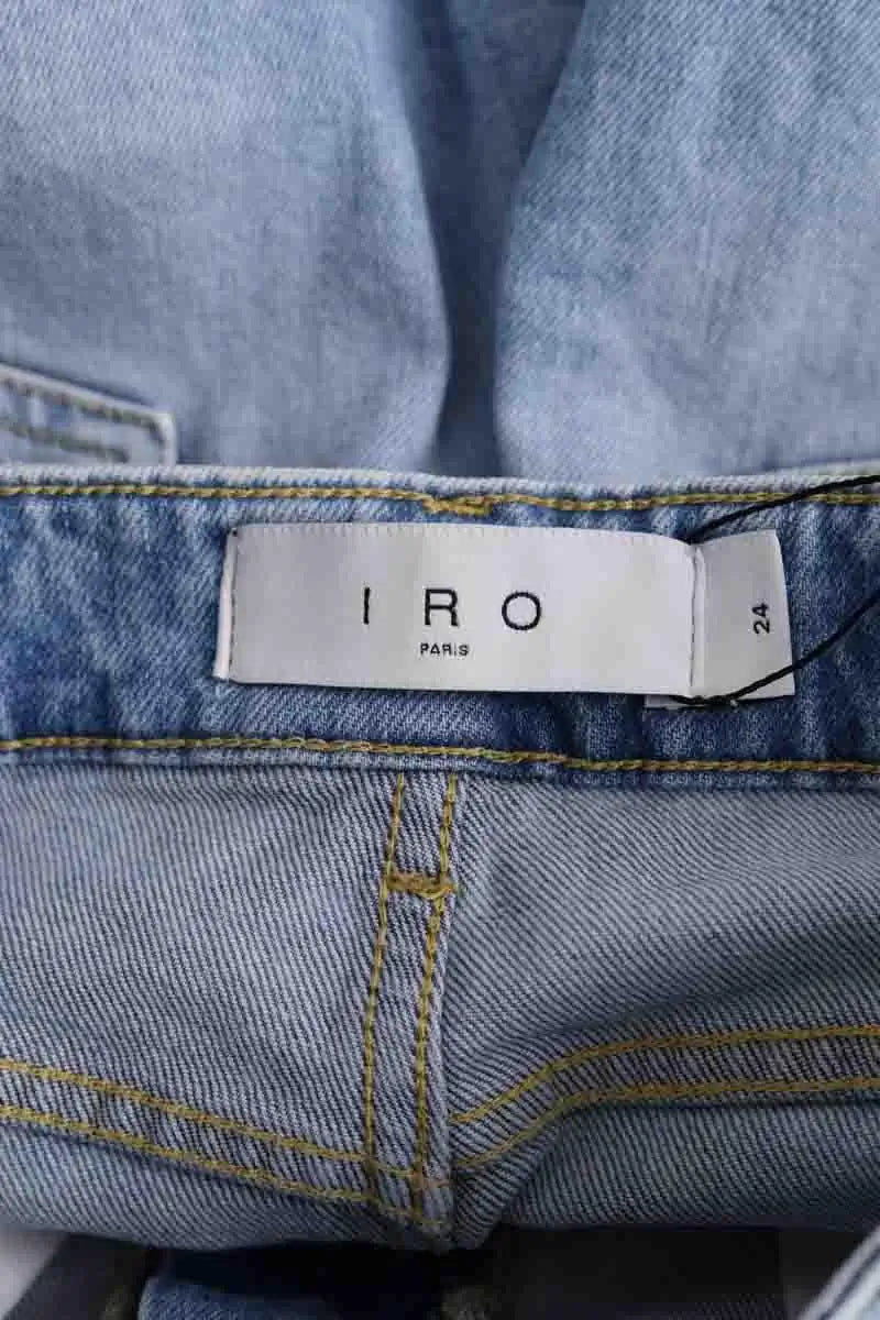 Jean droit Iro Bleu en Coton