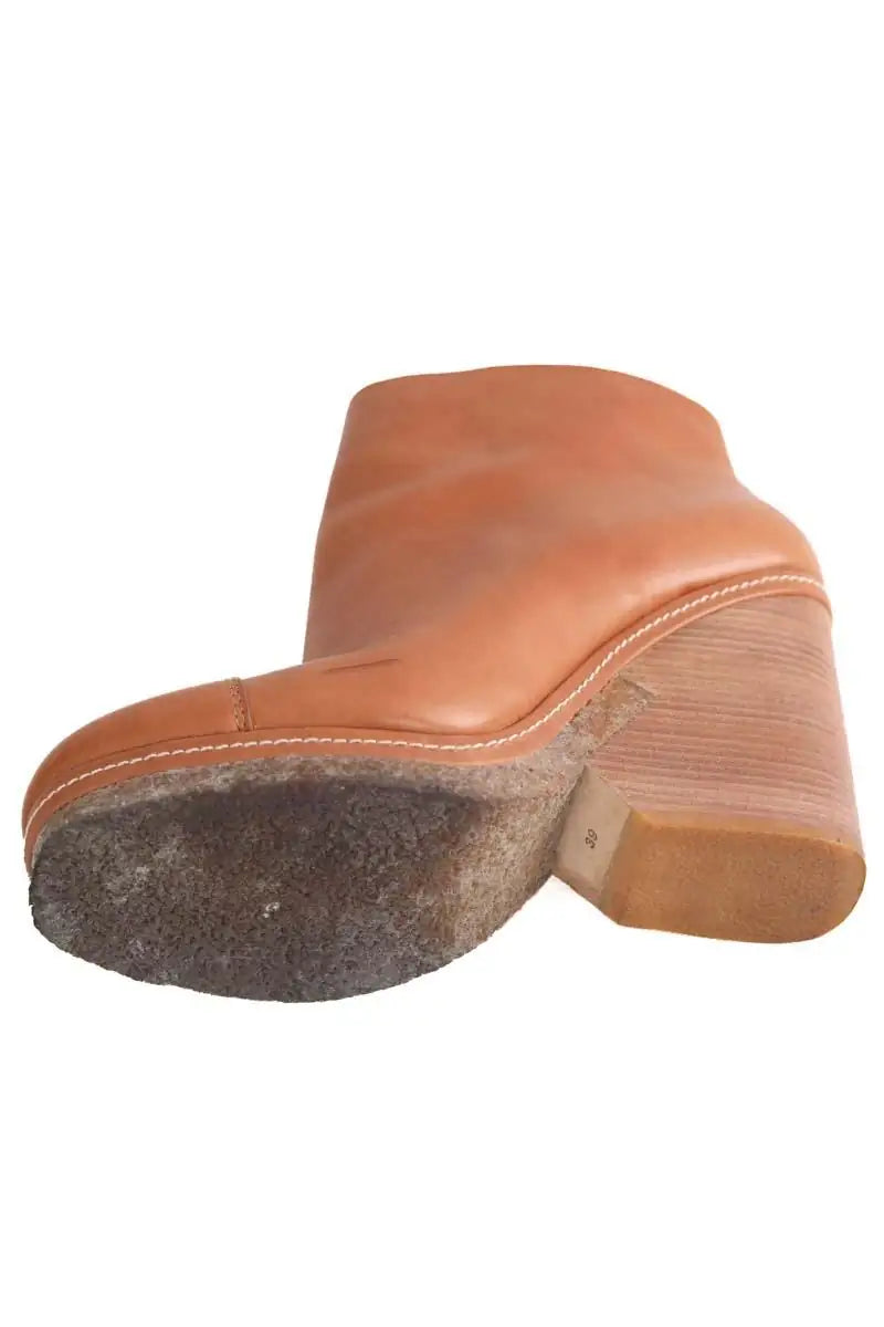 Bottes à talons Marc By Marc Jacobs Camel en Cuir