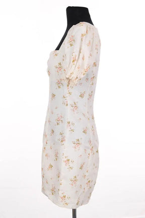 Robe Reformation Beige en Lin